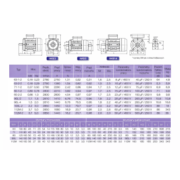 Silnik elektryczny jednofazowy 1,5kW 2800 obr/min. 90B3